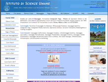 Tablet Screenshot of istitutodiscienzeumane.org