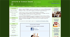 Desktop Screenshot of milano.istitutodiscienzeumane.org