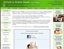 Tablet Screenshot of milano.istitutodiscienzeumane.org
